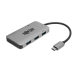 Tripp Lite U444-06N-H3U-C USB-C Multiport Adapter, 4K HDMI, USB 3.x (5Gbps) Hub Ports, 100W PD Charging, HDCP, Gray