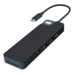 HYPER HD4102BKGL interface hub USB 3.2 Gen 1 (3.1 Gen 1) Type-C 5000 Mbit/s Black