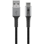 Goobay 49297 USB cable USB 2.0 2 m USB C USB A Black, Grey