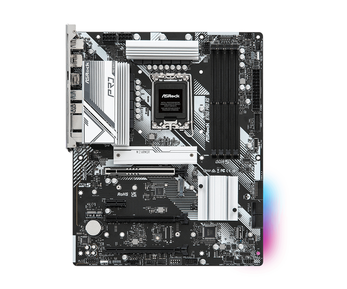 Image of Asrock B760 PRO RS motherboard Intel B760 LGA 1700 ATX