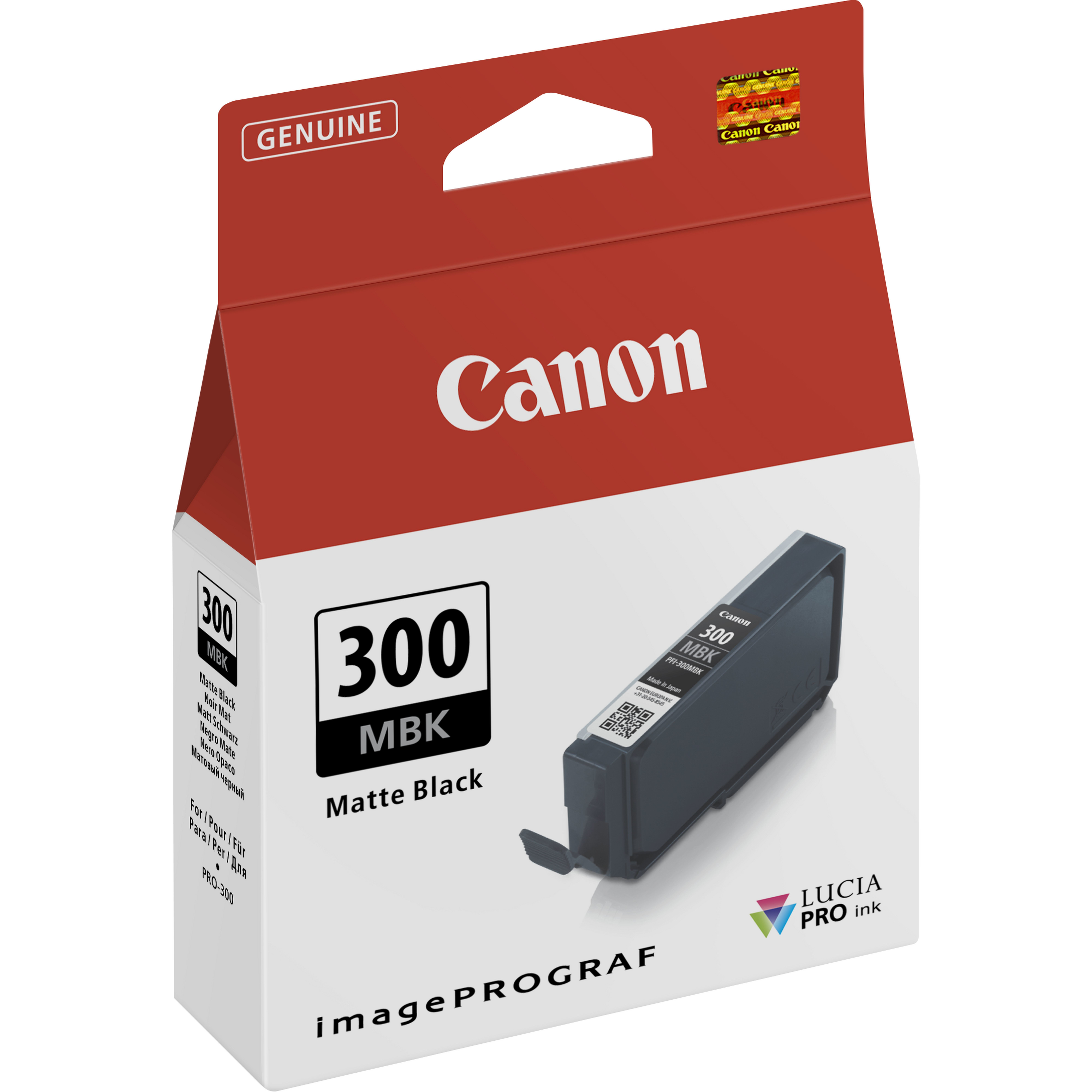 Image of Canon 4192C001/PFI-300MBK Ink cartridge black matt 14,4ml for...