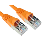 Cables Direct S/FTP CAT6A 15m networking cable Orange S/FTP (S-STP)