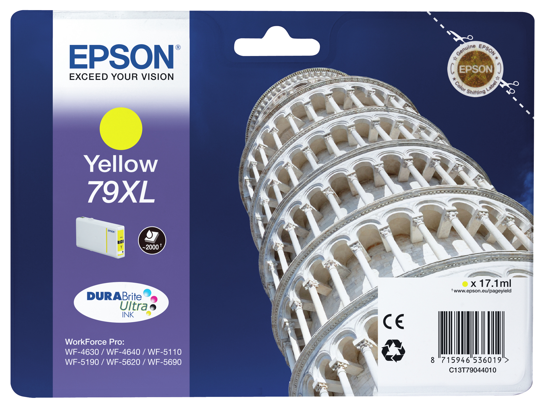 Image of Epson C13T79044010/79XL Ink cartridge yellow high-capacity, 2K...