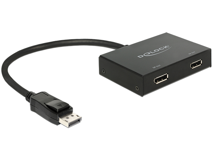 Image of DeLOCK 87665 video cable adapter 0.3 m DisplayPort 2 x DisplayPort...