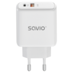 Savio LA-12 mobile device charger Universal White AC Fast charging Indoor
