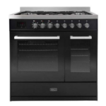 Tesla 90cm Dual Fuel Range Cooker - Black