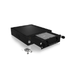 ICY BOX Carrier IB-148SSK-B HDD/SSD enclosure Black 2.5/3.5"