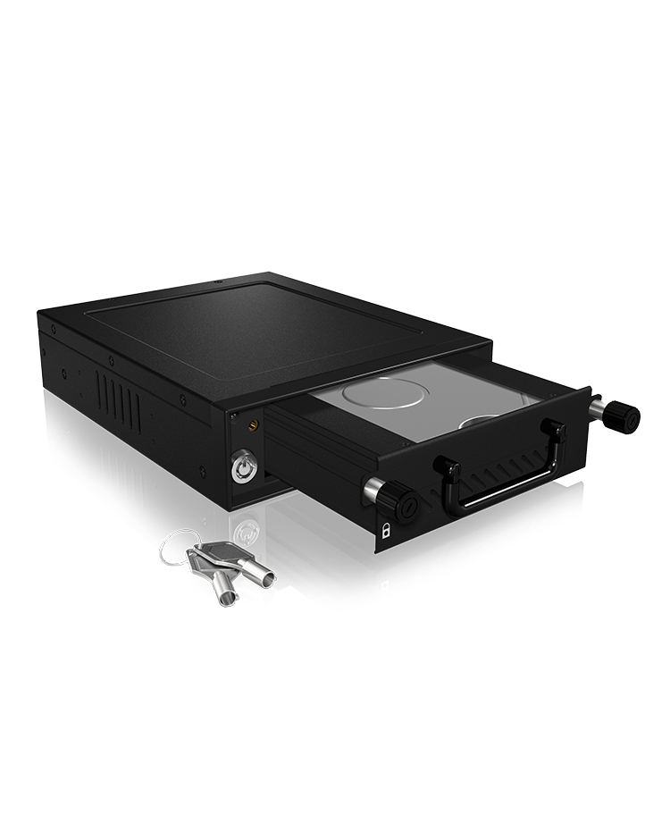 ICY BOX Carrier IB-148SSK-B HDD/SSD enclosure Black 2.5/3.5"