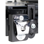 Gamber-Johnson Microphone Clip Zwart, Chroom Metaal