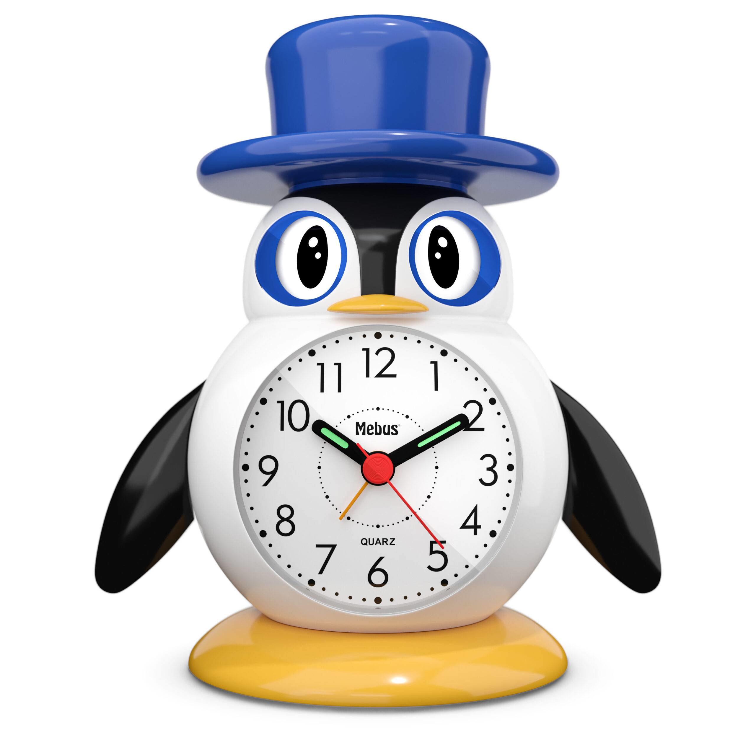 Image of Mebus 26514 - Quartz alarm clock - Blue - White - 12h - Analog -...