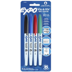 EXPO 2134341 marker 4 pc(s) Fine tip Black, Blue, Green, Red
