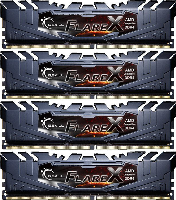 G.Skill Flare X F4-2400C16Q-64GFX memory module 64 GB 4 x 16 GB DDR4