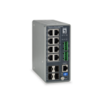 LevelOne TURING 12-Port L3 Lite Managed Gigabit Industrial Switch, 8 PoE Outputs, 240W, 802.3at/af PoE, 4 x SFP, -40Â°C to 75Â°C
