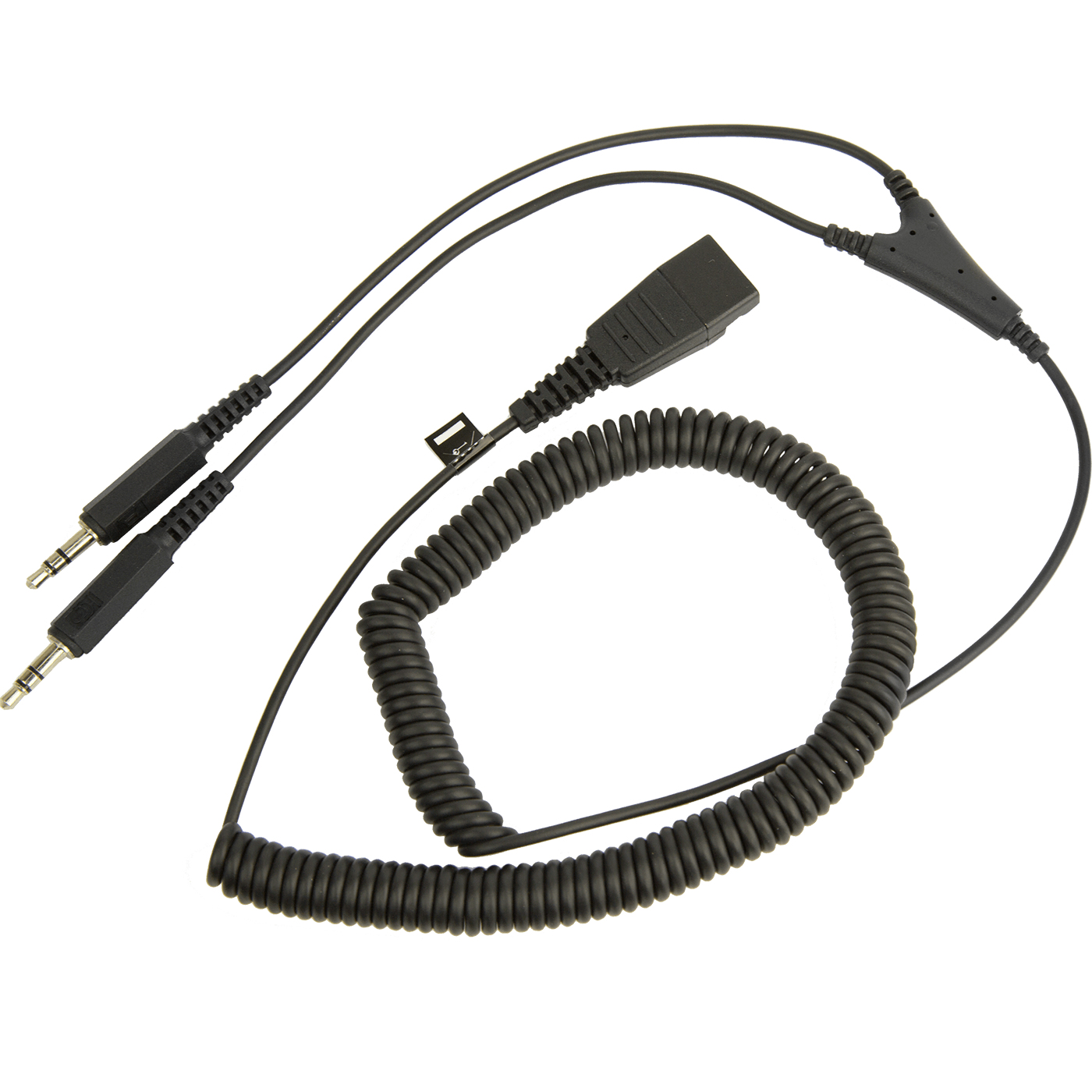 Image of Jabra PC cord - QD to 2x3_5mm