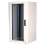 ROLINE 19-inch network cabinet Basic 22 U, 600x600 WxD glass door grey