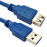 Cables Direct 2mtr USB 3.0 A M - A F Blue