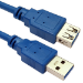 Cables Direct 3mtr USB 3.0 A M - A F Blue
