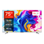 TCL C64 75C645K TV 190.5 cm (75") 4K Ultra HD Smart TV Wi-Fi Titanium