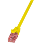 LogiLink Cat.6 U/UTP, 0.5m networking cable Yellow Cat6 U/UTP (UTP)