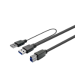 Vivolink PROUSB3AB10C-DUAL USB cable USB 3.2 Gen 1 (3.1 Gen 1) 10 m USB A USB B Black