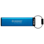 Kingston Technology IronKey Keypad 200 USB flash drive 64 GB USB Type-C 3.2 Gen 1 (3.1 Gen 1) Blue