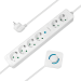 LogiLink LPS271 power extension 1.5 m 6 AC outlet(s) Indoor White