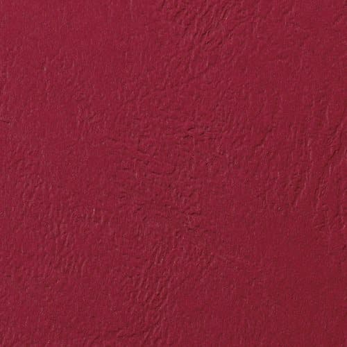 GBC LeatherGrain Binding Covers 250gsm A4 Dark Red (100)