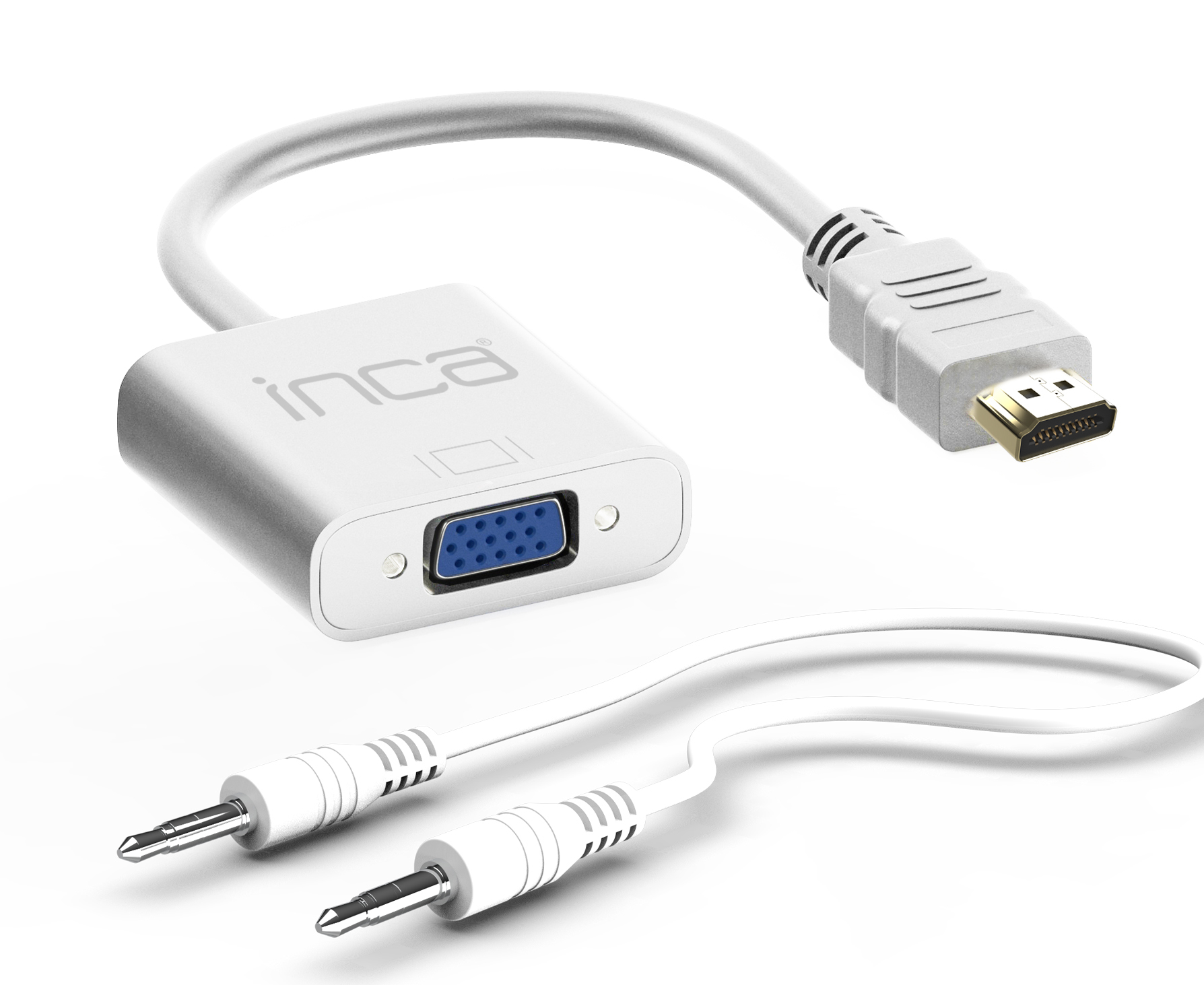 Inca IHTVJ-7 video cable adapter 0.2 m White