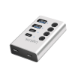 LogiLink USB 3.1 Hub, 4-port , 2x USB-A, 2x USB-C, w/ switches, aluminum
