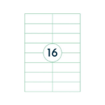 Capture A4LABEL-105X37 printeretiket Wit