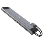 j5create JCD552 M.2 NVMe® USB-C® Gen 2 Docking Station, Silver and Black