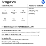 HP EliteBook 8 G1i 14 inch Notebook AI PC Intel Core Ultra 7 265U Laptop 14" 32 GB DDR5-SDRAM Wi-Fi 7 (802.11be) Windows 11 Pro Silver