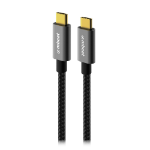 mBeat Tough Link 1.8m USB 3.2 Gen2 USB-C Cable - Space Grey transfer at speeds up to 10Gbps Video Resolution: Maximum 4K/60Hz