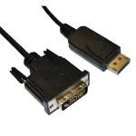 Videk DisplayPort Plug to DVI-D Plug Cable 3Mtr -