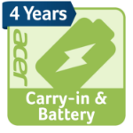 Acer 4Y CARRY IN+4Y BATTERY CAPACITY 1Y ITW