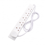 TARGET 2m 6 Gang UK Mains Extension - White