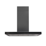 Russell Hobbs 90cm Midnight Island Cooker Hood - Dark Steel