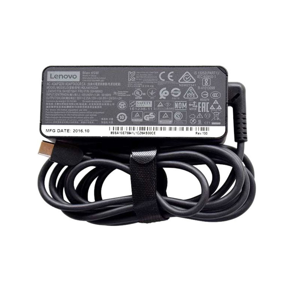 Lenovo 01FR025 65W USB-C AC Adapter with SA Plug