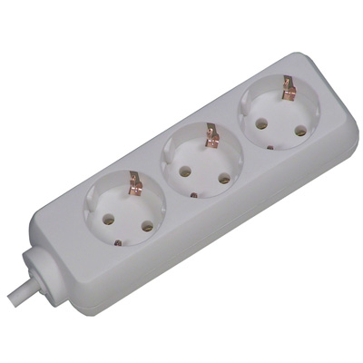Image of Bachmann SELLY power extension 1.5 m 3 AC outlet(s) White
