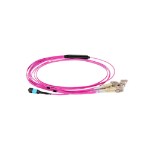 Origin Storage MPO Female-6 LC Duplex 12 Fibres OM4 50/125 Multimode Breakout Cable Type B LSZH 2m