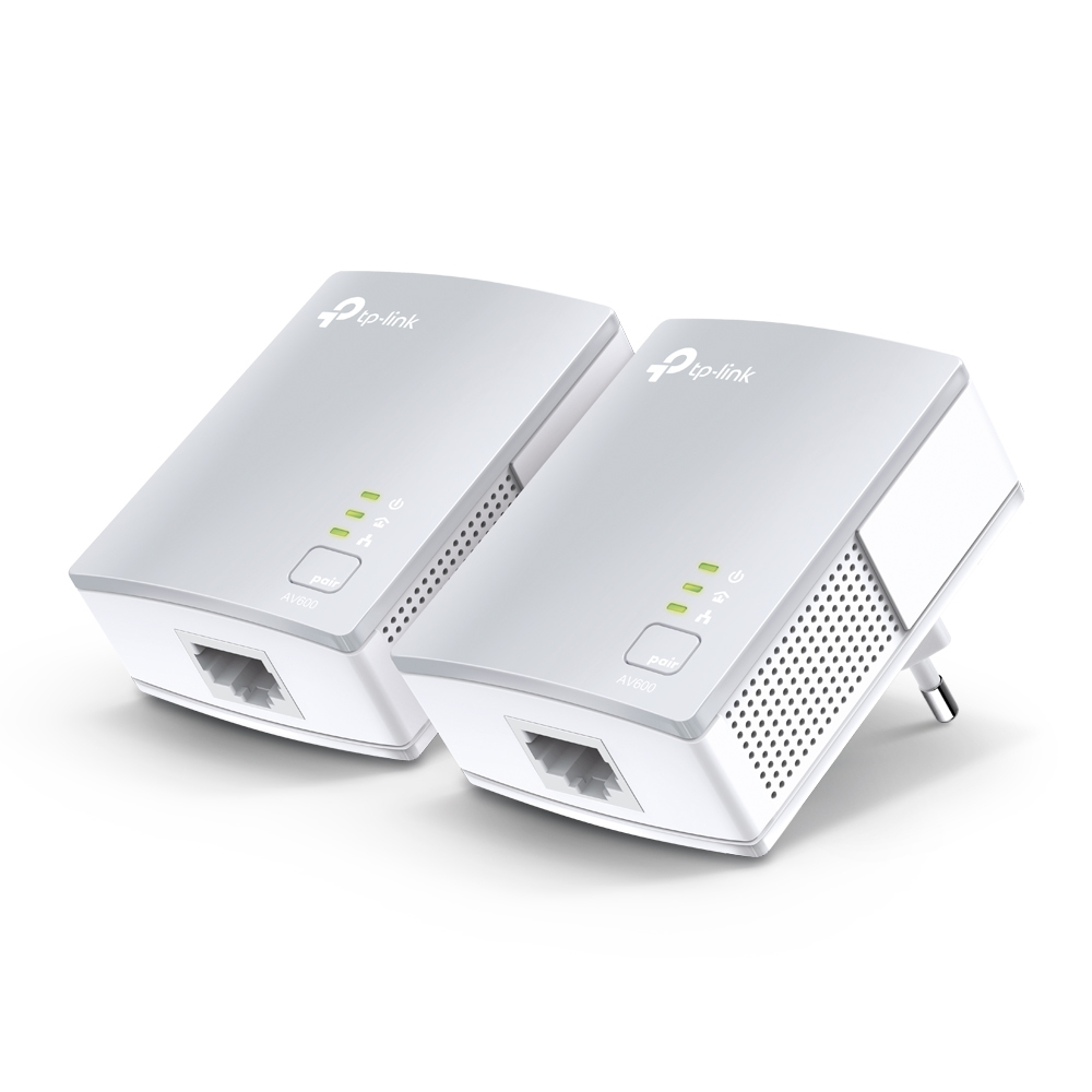 Tp-Link Tl-Pa411 Kit Adaptador Powerline Av600 Plc Hasta 600Mbps Por La Red ElÉCtrica