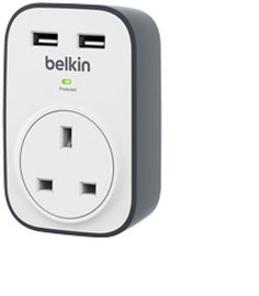 Image of Belkin BSV103AF surge protector White 1 AC outlet(s)