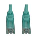 Tripp Lite N261-001-AQ networking cable Aqua color 11.8" (0.3 m) Cat6a U/UTP (UTP) Round