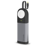 ALOGIC 6700 mAh Power Bank for Apple Watch & iPhone with Integrated Lightning Cable - Space Grey