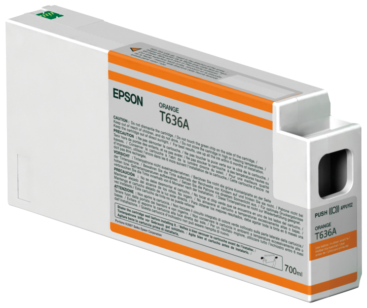Image of Epson C13T636A00/T636A Ink cartridge orange 700ml for Epson Stylus...