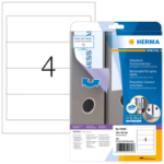 HERMA Removable file labels A4 192x59 mm white Movables/removable paper matt opaque 100 pcs.