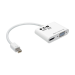 Tripp Lite P137-06N-HV-V2W video cable adapter 7.87" (0.2 m) Mini-DisplayPort HDMI/VGA White