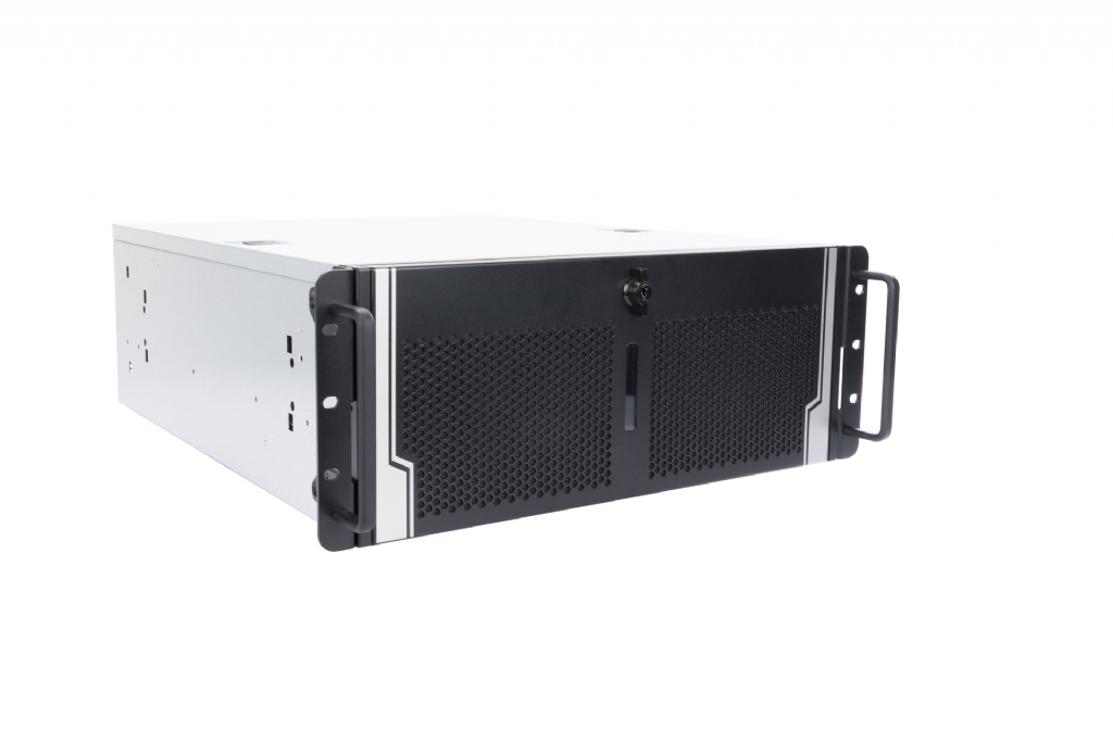 In-Win IW-R400-01N - 4U Rack Server Chassis for Extended Motherboards w/ Lockable Door - Ideal for CCTV Applications thumbnail