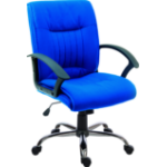 TSW Teknik 6915 Milan Blue Fabric Exec Chair