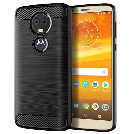 JLC Motorola E5 Brushed Silicone - Black